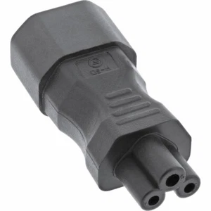 InLine Netzadapter IEC 60320 C14 / C5, 3pol. Kaltgeräte / Notebook - Afbeelding 1 van 2