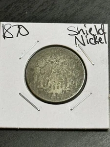 1870 Shield Nickel Nice U.S. Type Coin (Raw14176) - Picture 1 of 2
