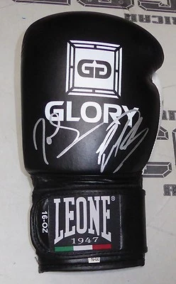 Guante de Kickboxing Glory Firmado Joe Schilling & Raymond Daniels Certificado de Autenticidad Bas K-1 Auto'd Foto 1 de 4