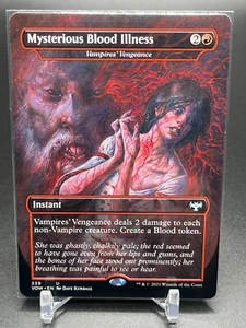 Mysterious Blood Illness 339 Innistrad: Carmesí Voto Escaparate de Arte Completo Poco Común - Imagen 1 de 2