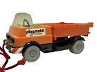 Vintage Playmobil System 1975 Geobra Construction Orange DUMP TRUCK Play Set Car
