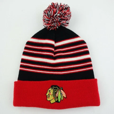 NHL Chicago Blackhawks Hockey Mascot Knit Stocking Hat Cap Cover