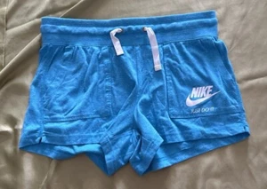 Nike Standard Fit Sweat Shorts Heathered Blue M New - Picture 1 of 6