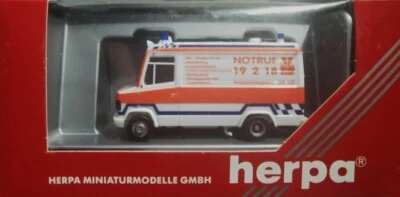 HERPA 043946 Mercedes Benz T 2 RTW "NOTRUF" - scala H0 - Immagine 1 di 4