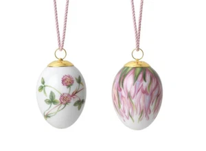 Royal Copenhagen Easter egg 2023 Red Clover Buds and Petals 2pc Gift Set 2.36In - Picture 1 of 18