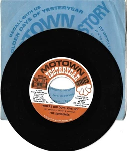 The Supremes: "Where Did Our Love Go" / "Baby Love" - VG+ '72 - spielt Near Mint! - Bild 1 von 1