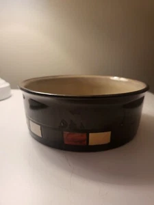 Gibson Brown Ceramic Open Casserole Dish, Pet Bowl - Picture 1 of 7