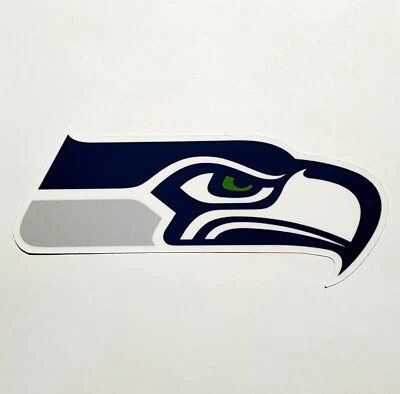 Seattle Seahawks Logo Sticker Decal 4" NFL Football Sports Memorabilia New - Image 1 of 2