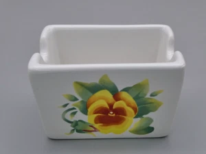 Corelle Summer Blush Azúcar Edulcorante Paquete Soporte Carrito Amarillo Pensamiento Flor - Imagen 1 de 10