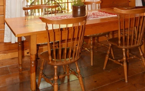 Reclaimed Wood Farmhouse Table, Vintage Harvest Kitchen Island Rustic As Is Cover