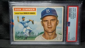 1956 Topps #99 Don Zimmer (weiß) PSA 3 Vintage Baseballkarte - Bild 1 von 6