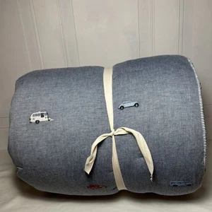 Pottery Barn Kids Embroidered Multi Icons Comforter (Transportation) Twin - Picture 1 of 6