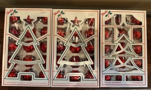 Vintage Holly Red 1.75” Ornaments - Picture 1 of 7
