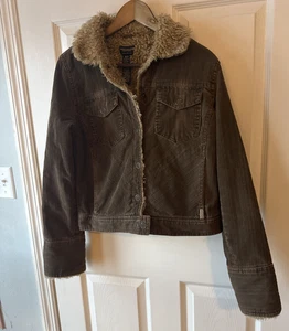 Penny Lane Mantel Scheunenmantel Chore Coat Sherpa braun Courduroy - Bild 1 von 6