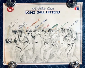 Póster Post Cereal 1991 MLB Long Ball Hitters 18x23 Barry Bonds José Canseco ++ - Imagen 1 de 2