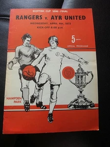 1973 Scottish Cup Semi Final***GLASGOW RANGERS v AYR UNITED***4th April 1973 - Picture 1 of 3