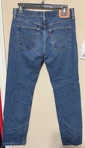 Levis Womens 501 CT Customized & Tapered Button Fly Jeans sz 6 Dark Wash - Picture 1 of 8