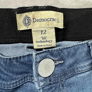 Democracy Womens Blue Ab Solution Denim Jeans Size 12 - Picture 1 of 6