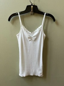 Abercrombie Canotta Bambini Bianca Pizzo Cami Camicia Senza Maniche Bambina Taglia Large - Foto 1 di 13