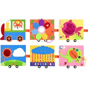 Montessori Busy Board, Cute Train Montessori Sensory Toys, Wall Activity Boar... - Picture 1 of 6