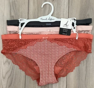 French Affair 3er Pack Hipster Spitzenhöschen Damengröße Large neu mit Etikett - Bild 1 von 10