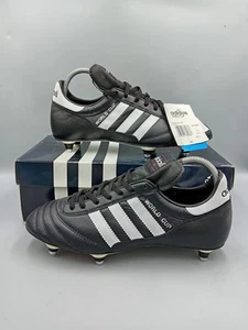 Adidas Retro World Cup Men's Leather Football Boots UK7 Made In Germany 2007 SG - Picture 1 of 10