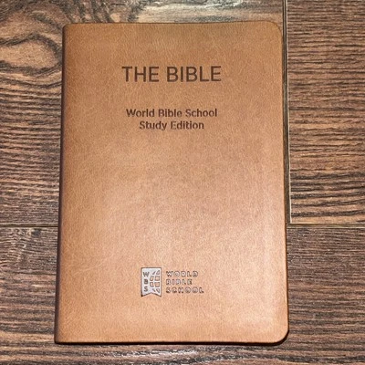 The Bible ESV World Bible School Study Edition 2016 Faux Leather Brown Compact - Image 1 of 3