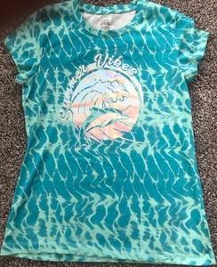 Falls Creekgirls Youth Turquoise Summer Vibes Shirt Size 14 - Picture 1 of 3