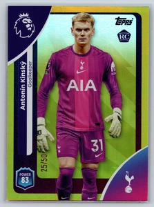 2025-26 Topps Premier League EPL #254 Antonín Kinsky RC Gold Sparkle/50 - Imagen 1 de 2
