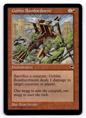 Goblin Bombardment TMP 179 - - LP - Magic the Gathering - Image 1 of 2