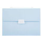 13 Grids Accordions Folder Reusable Waterproof A4 Paper Document Fold Light Blue