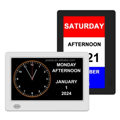 Digital Day Clock -Elderly -Alzheimer's & Dementia Clock 25 Alarms- Medication - Image 1 of 4