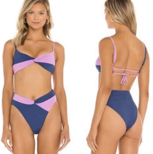 L*Space Ringo Bikini Top & Nancy Lee bottom Sz Small - Picture 1 of 9