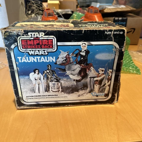 Vintage Tauntaun Action Figure & Original Box Star Wars Empire Strikes Back 1979 Cover