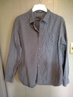 Tavik Modern Beach Culture Button Up Pocket Shirt Blue w/circles XL - Image 1 of 4