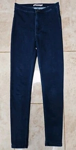 Levi's Ladies Size XS UK 6 Blue Runaround Super Skinny Jeans Leg Jegging Strauss - Picture 1 of 11