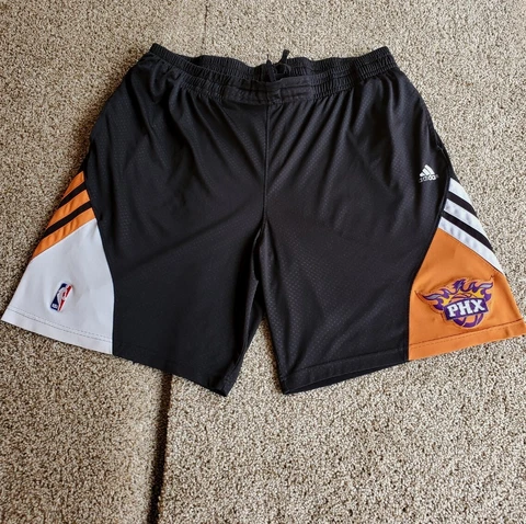 Phoenix Suns Basketball Shorts XL Mens Black Adidas Drawstring Pockets NBA Cover