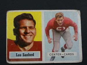 Leo Sanford 1957 Topps card #74 - Picture 1 of 1