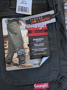 Wrangler Mens Riggs Work RANGER Cargo Ripstop Pant 40x30 Relaxed Fit Men - Picture 1 of 2