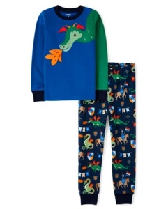 NEW GYMBOREE BOYS DRAGON DRAGON AND KNIGHTS  PAJAMAS SLEEPWEAR SIZE 7 - Picture 1 of 2