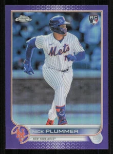 2022 Topps Chrome Update Purple Refractors #USC39 Nick Plummer - Picture 1 of 2
