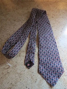 The Custom Shop White Ring 100% Imported Silk Tie - Picture 1 of 5