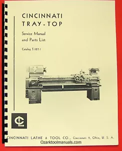 CINCINNATI Tray Top Metal Lathe Service Instruction Operator & Parts Manual 0129 - Picture 1 of 10