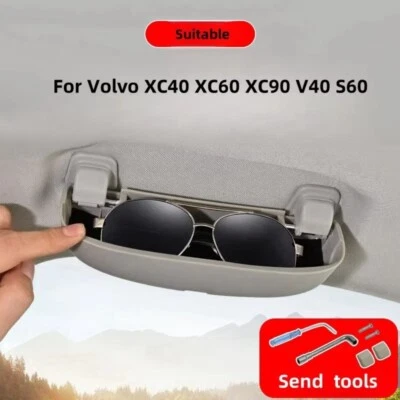 MARKENLOS Grau Sonnenbrillen-Halter Für Volvo XC40 XC60 XC90 V40 S60