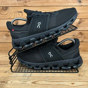 ON Running Trainers Mens Size UK 7 Cloudswift 3 AD Triple Black Reflective Shoes - Picture 1 of 13