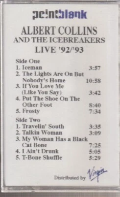 albert collins and the icebreakers live '92/'93  cassette promo - Image 1 of 2