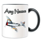 Personalised Gift P-47 Thunderbolt Mug Money Box Cup Battle Airliner Fighter War