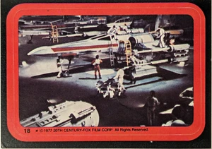 1977 Topps Star Wars Series 2 Sticker #18 Rebel Fleet exc cond - Picture 1 of 1