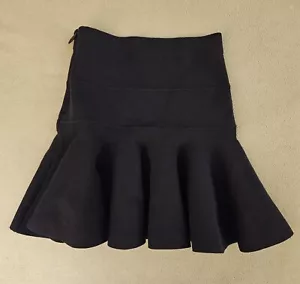 Juicy Couture Black Label Mini Skirt High Rise Fitted Waist to Hip Flare Size XS - Picture 1 of 12