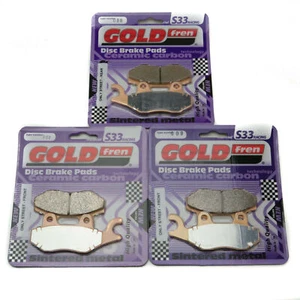 Goldfren Brake Pads Front & Rear For Triumph Trophy 900 up to VIN 9082 1992-1993 - Picture 1 of 4